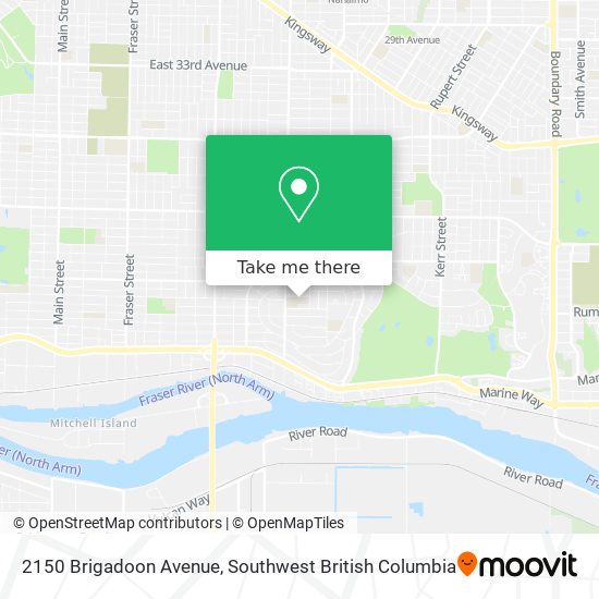 2150 Brigadoon Avenue map
