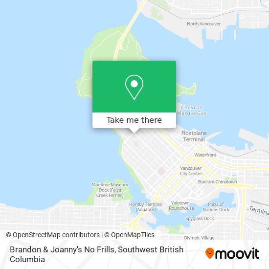 Brandon & Joanny's No Frills map