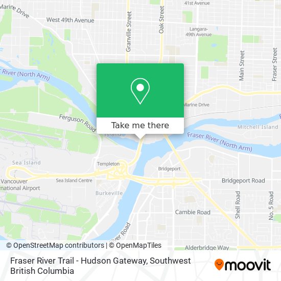 Fraser River Trail - Hudson Gateway map