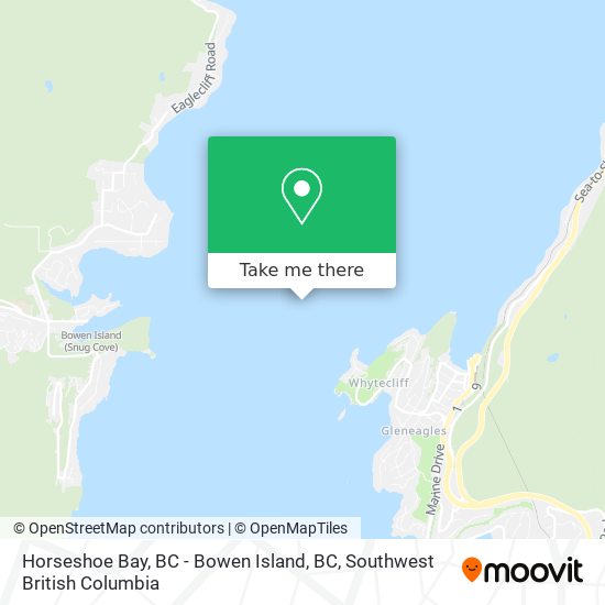 How to get to Horseshoe Bay, BC Bowen Island, BC in Southwest British