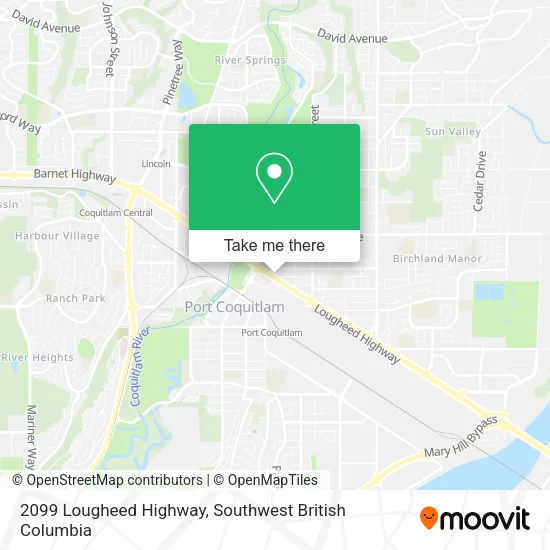 2099 Lougheed Highway map