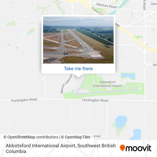 Abbotsford International Airport map