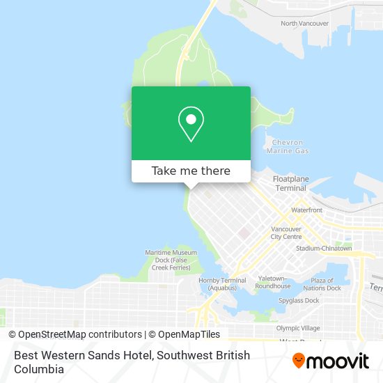 Best Western Sands Hotel map