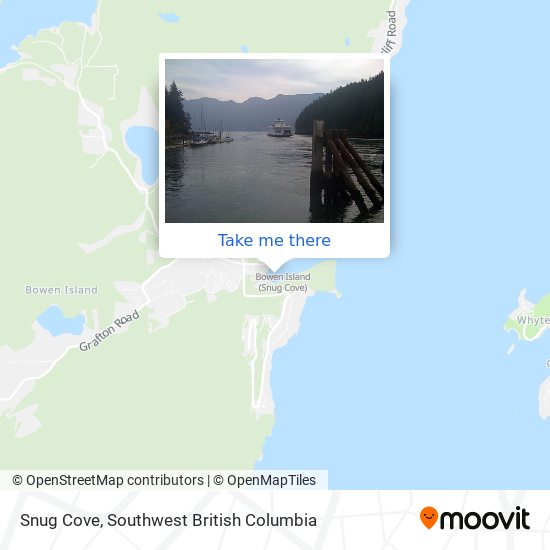 Snug Cove map