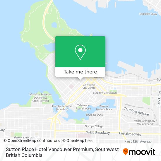 Sutton Place Hotel Vancouver Premium plan