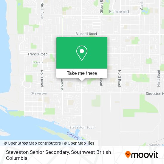 Steveston Senior Secondary map