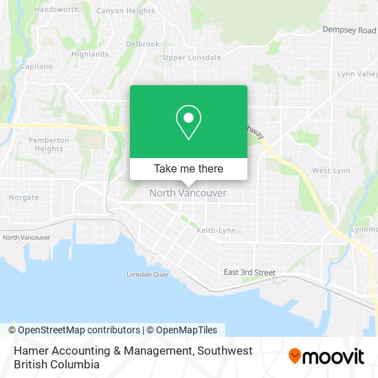 Hamer Accounting & Management map