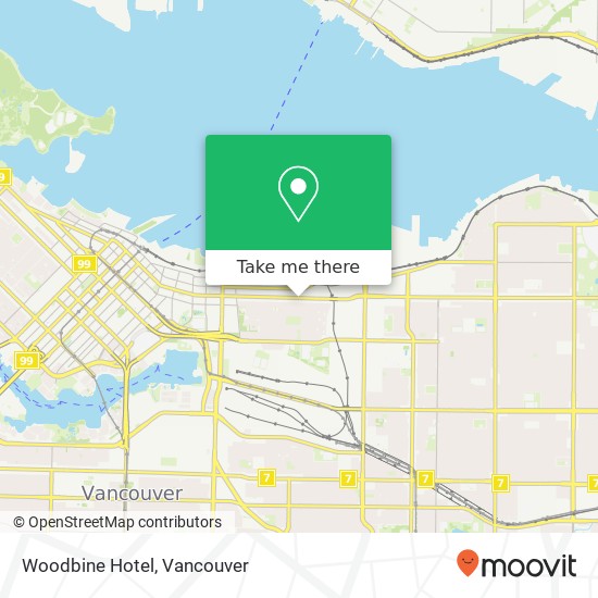 Woodbine Hotel map