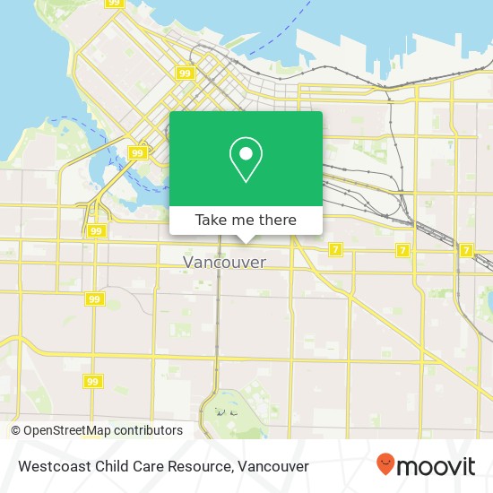 Westcoast Child Care Resource map