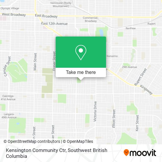 Kensington Community Ctr map