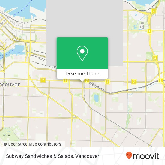 Subway Sandwiches & Salads map