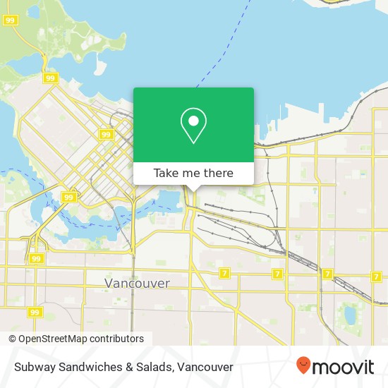 Subway Sandwiches & Salads map