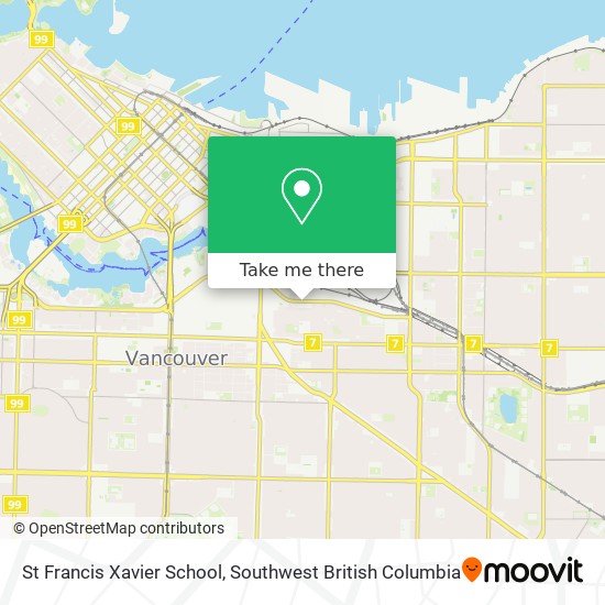 St Francis Xavier School map