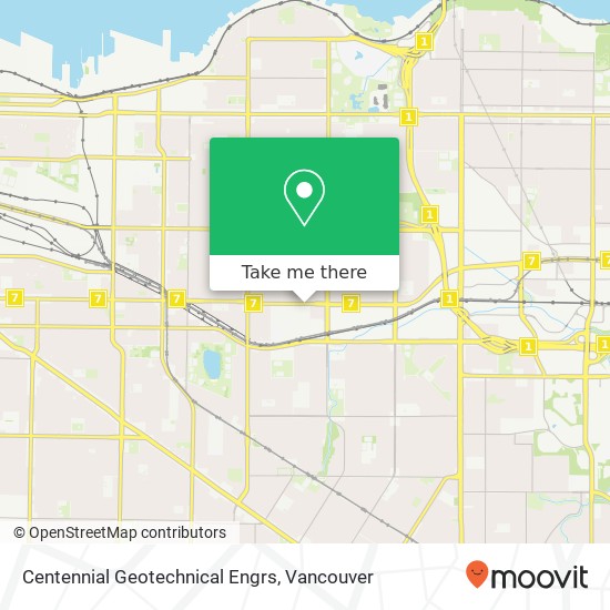 Centennial Geotechnical Engrs map