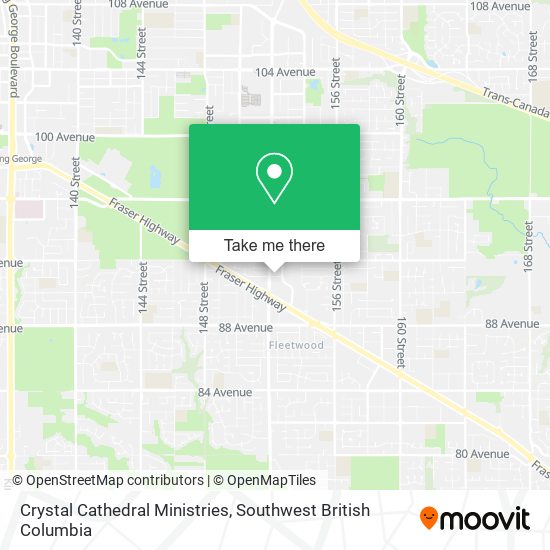 Crystal Cathedral Ministries map