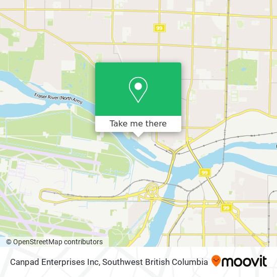 Canpad Enterprises Inc map