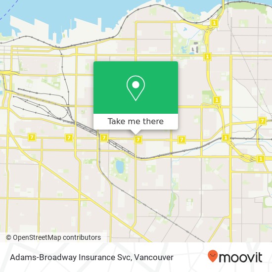 Adams-Broadway Insurance Svc map