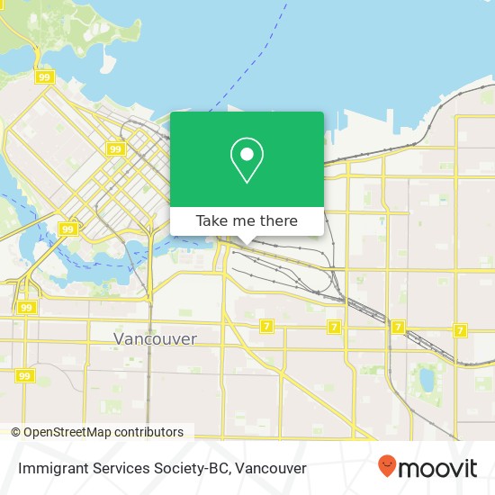 Immigrant Services Society-BC map