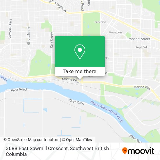 3688 East Sawmill Crescent map