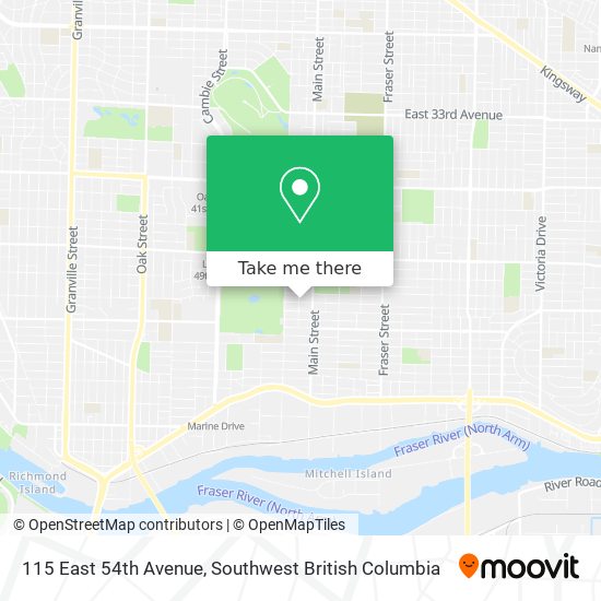 115 East 54th Avenue map