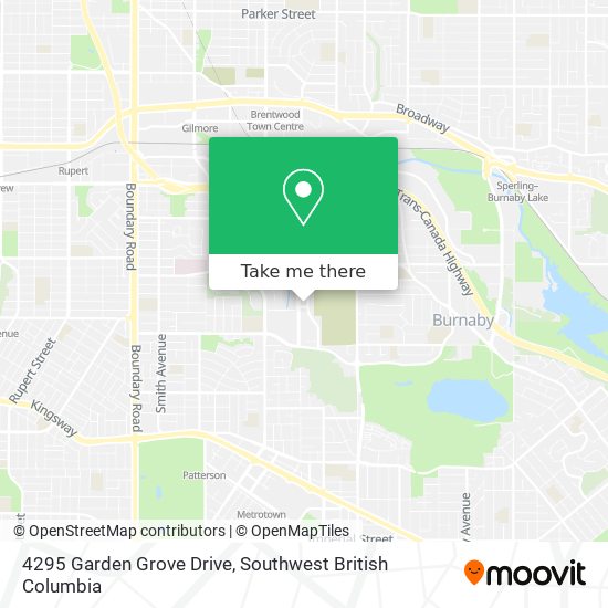 4295 Garden Grove Drive map