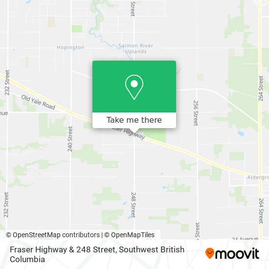 Fraser Highway & 248 Street map