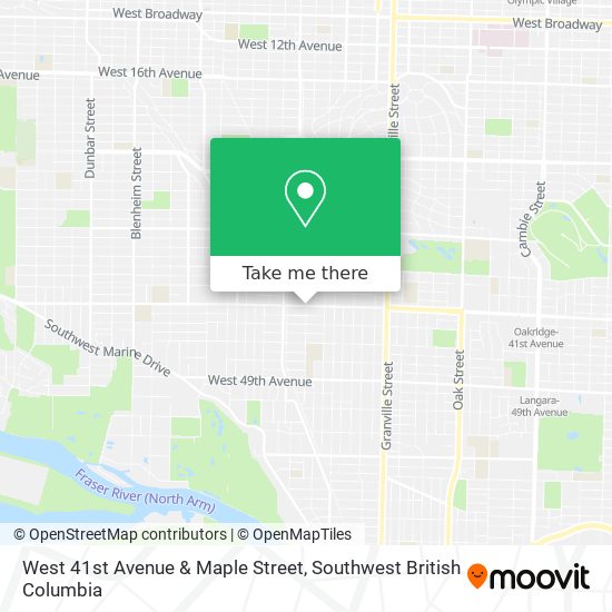 West 41st Avenue & Maple Street map