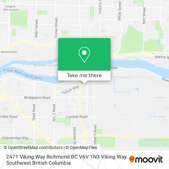 2471 Viking Way Richmond BC V6V 1N3 Viking Way map