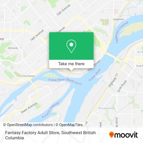 Fantasy Factory Adult Store map