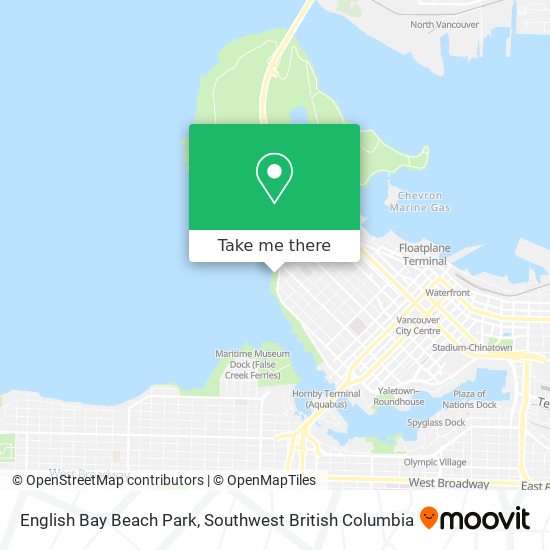 English Bay Beach Park map