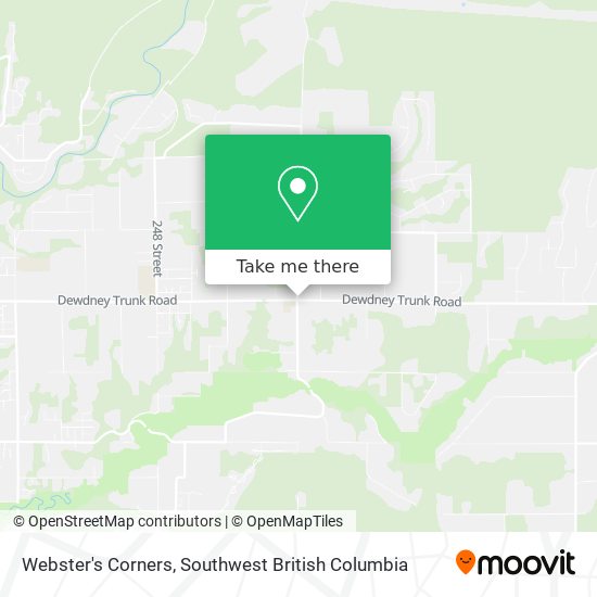 Webster's Corners plan