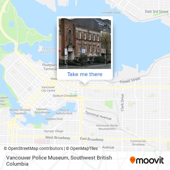 Vancouver Police Museum map