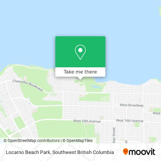 Locarno Beach Park map