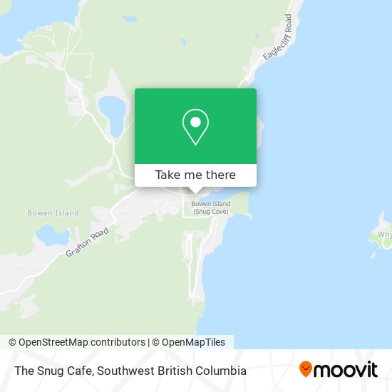 The Snug Cafe map