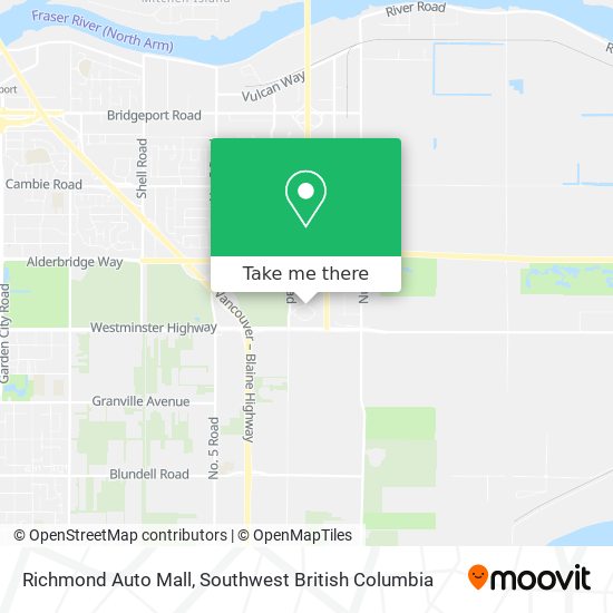 Richmond Auto Mall map