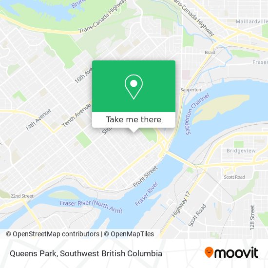 Queens Park map