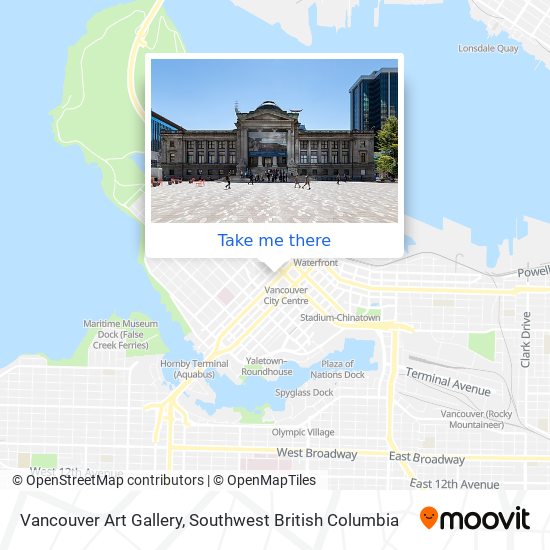 Vancouver Art Gallery map