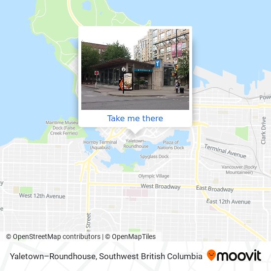 Yaletown–Roundhouse map