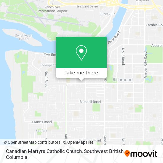 Canadian Martyrs Catholic Church map