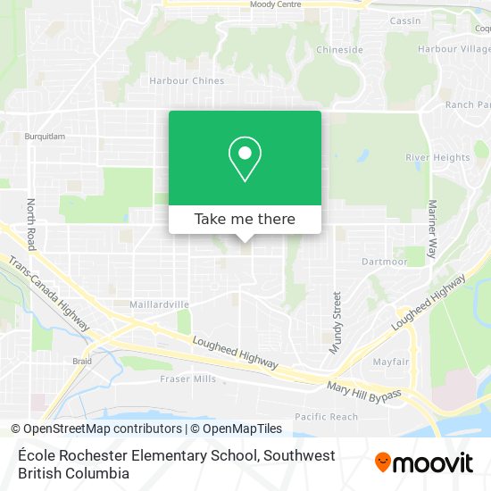 École Rochester Elementary School map