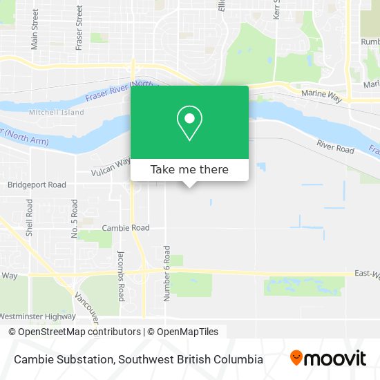 Cambie Substation map