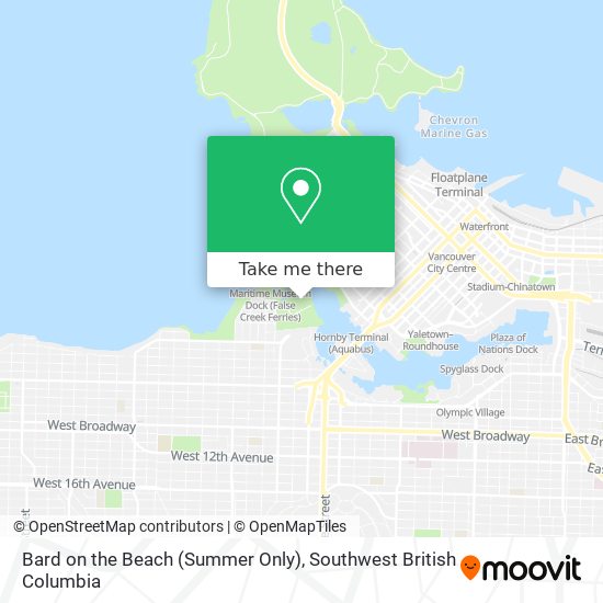 Bard on the Beach (Summer Only) map
