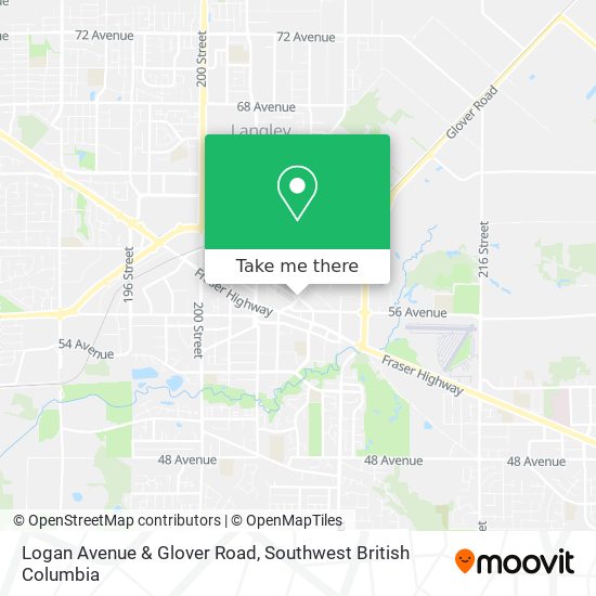 Logan Avenue & Glover Road map