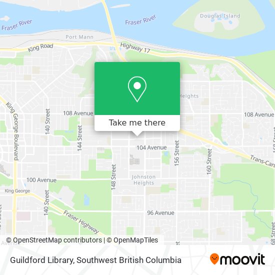 Guildford Library map