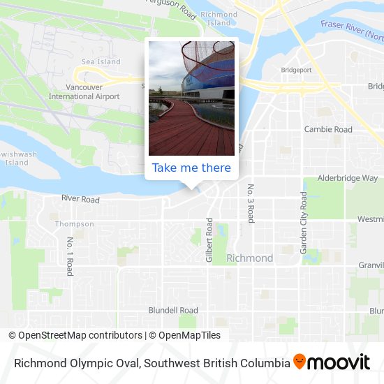Richmond Olympic Oval map