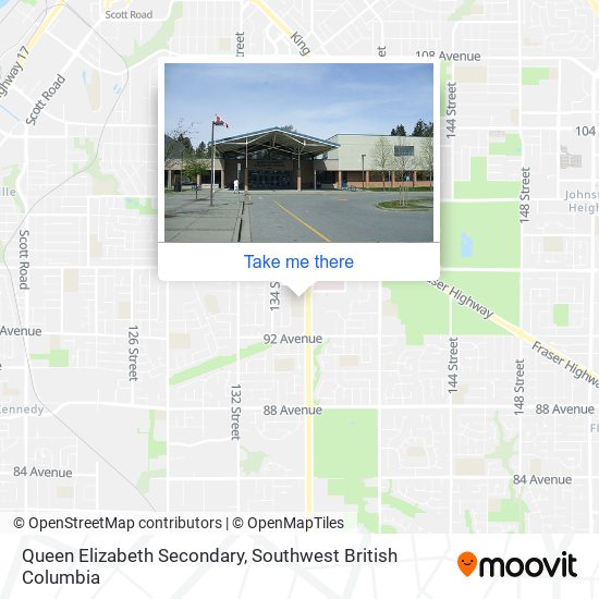 Queen Elizabeth Secondary map