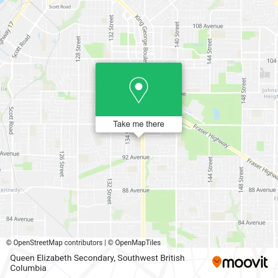 Queen Elizabeth Secondary map