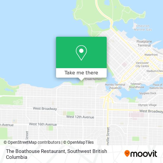 The Boathouse Restaurant plan