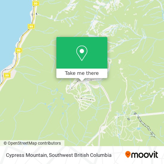 Cypress Mountain map