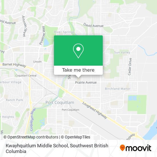 Kwayhquitlum Middle School map